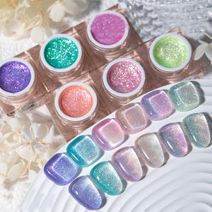 新2025年自有标签样品免费超级闪光美人鱼贝壳凝胶上光剂中国制造 - Product Image 1