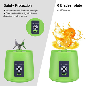 Exprimidor de Frutas Personal con Batería, Exprimidor Recargable USB, Licuadora de 500 ml, Botellas Eléctricas, Mini Licuadora Portátil - Product Image 3