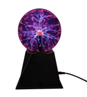 Boule Plasma Lumineuse 5 Pouces – Lampe Électrostatique Clignotante Magique pour Fêtes, Décoration Interactive et Cadeau de Fête