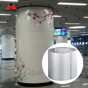 Revêtement de colonne en aluminium moderne de haute qualité pour la décoration intérieure, personnalisation pour les hôpitaux, mur-rideau, revêtement de colonne - Product Image 4