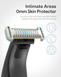 YINKE Protection Intime pour Peau Sabots <span class=keywords><strong>et</strong></span> Peigne Corporel Sabots de 3 mm Compatibles avec <span class=keywords><strong>Oneblade</strong></span> QP2724 QP2824 QP2520 QP2630 QP6551 QP6531 - Product Image 2