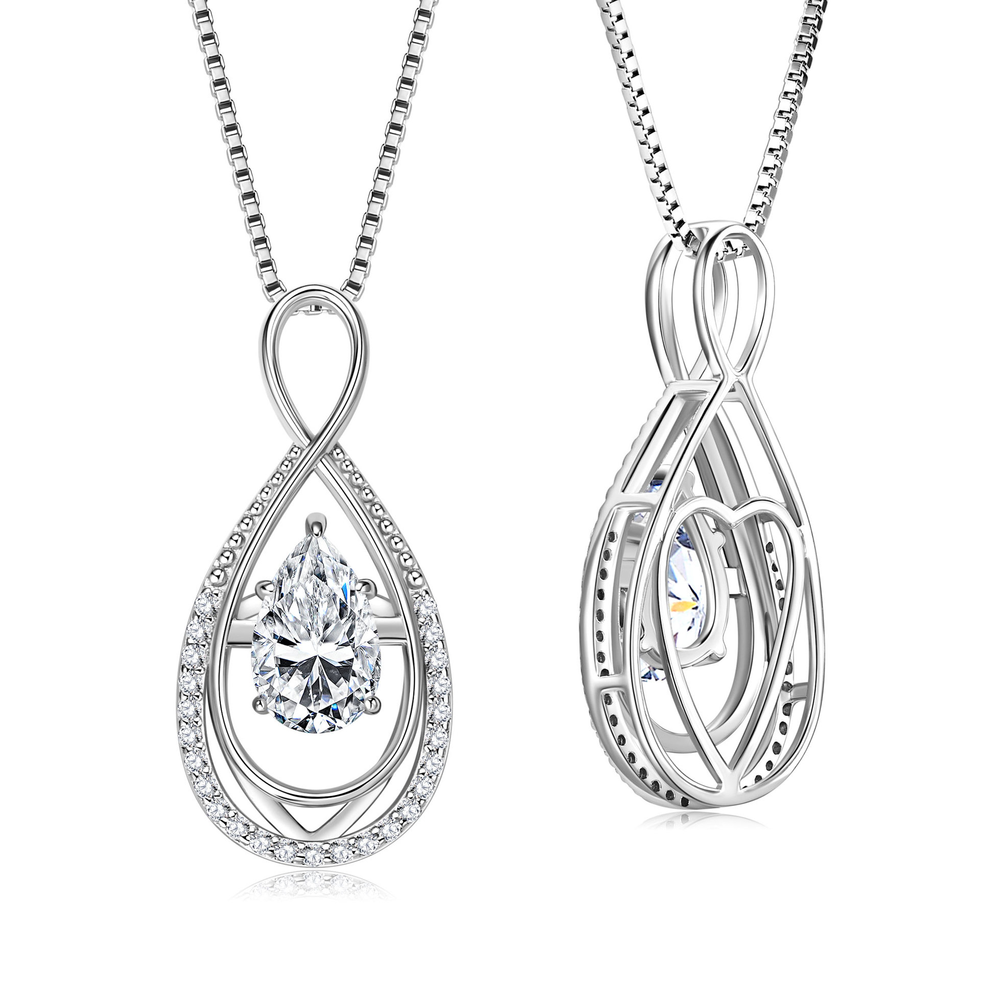 Collier éternel[KPlatine]5x8mm