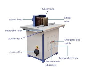 Máquina pulidora de cepillo de madera para muebles, armario, puerta de suelo, tambor de alambre, Manual de tratamiento de superficie sólida, 0,75 (kW), no disponible 140 - Product Image 4