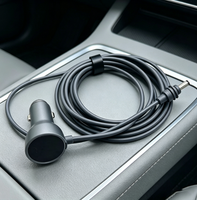 Câble d'alimentation étanche 2M en gros d'usine, adaptateur allume-cigare, chargeur de voiture Starlink Mini 6.6FT/2M, cordon d'alimentation CC 12V-24V