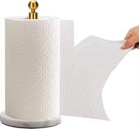 Porte-serviettes en papier écologique minimaliste fait main pour les comptoirs de salle de bain et de cuisine