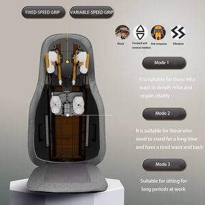 وسادة تدليك كهربائية للكرسي المكتبي المنزلي مع حرارة بالأشعة تحت الحمراء وتدليك بالعجن للظهر - Product Image 5