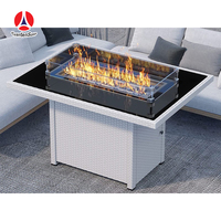 Table de foyer au gaz GARDENSUN, qualité supérieure CE, pour extérieur, jardin, camping, fabrication directe d'usine