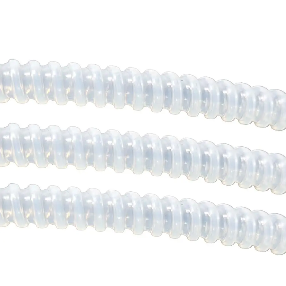 fep corrugated tube plastic transparent pipes for food