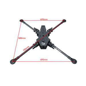 Châssis de drone multirotor pliable en fibre de carbone RJX <span class=keywords><strong>6</strong></span> axes, longue portée, FPV, pièces de drone RC - Product Image 6