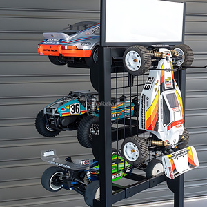 Display mobil RC komersial eceran dengan Slot rak logam rak pajangan ritel logam dengan rak lapis cairan & Cat - Product Image 4