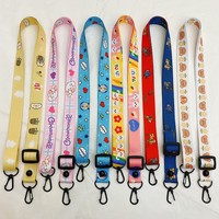 Lanière personnalisée en polyester écologique avec crochet pour cartes d'identité, clés, porte-badge et impression de logo – Vente en gros