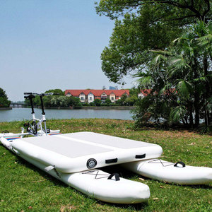 Bateau à pédales aquatique, ponton flottant gonflable, bateau de pêche, kayak à pédales - Product Image 5