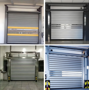 Portes Rapides Modernes en Alliage d'Aluminium à Rail <span class=keywords><strong>de</strong></span> Guidage Turbine avec Fonction Anti-Vent, Surface Finie pour Utilisation en Atelier - Product Image 2