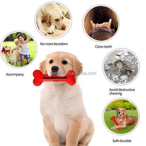 Özel çok renkli Golf tasarım naylon kauçuk TPR <span class=keywords><strong>TPE</strong></span> Patent köpek kemik şekli çiğnemek oyuncaklar köpek diş temizleme için - Product Image 5