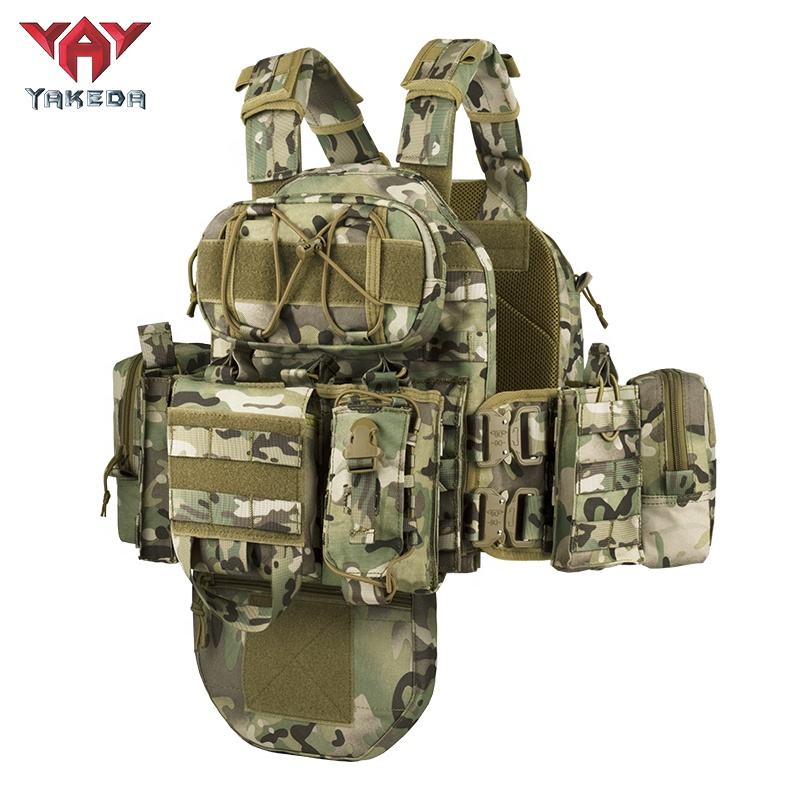 YAKEDA クイックリリース タクティカルベスト プレートキャリア 股間
