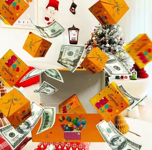 Boîte cadeau créative DIY en forme de dollar, écologique, pour anniversaire, Saint-Valentin, surprise <span class=keywords><strong>argent</strong></span>/espèces, boîte en papier à explosion - Product Image 6