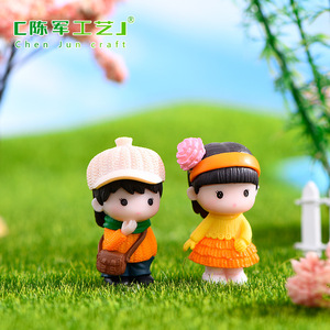 Muñecos <span class=keywords><strong>de</strong></span> <span class=keywords><strong>pareja</strong></span> vecinos <span class=keywords><strong>de</strong></span> Weij, decoraciones <span class=keywords><strong>de</strong></span> micropaisaje <span class=keywords><strong>de</strong></span> musgo, mini adornos, llaveros, accesorios para pasteles DIY - Product Image 4