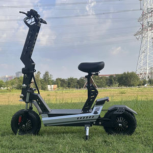 <span class=keywords><strong>Trottinette</strong></span> <span class=keywords><strong>électrique</strong></span> pliable avec grand pneu de 13 pouces, double moteur, logo sur la barre et la plateforme, et logo - Product Image 2