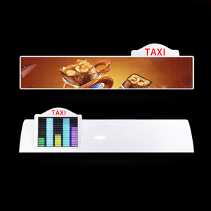 Lumière de toit intelligente pour taxi, voiture vide avec écran couleur pour passagers, éclairage LED de toit pour taxi, boîte lumineuse publicitaire - Product Image 1
