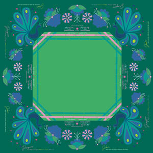 Tapis de Mahjong Décoratif pour Jeu Réduction du Bruit Monogramme Brodé Tapis de Tuile de Mahjong - Product Image 1