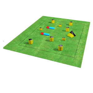 Terrain de Paintball gonflable ASTM F2278-<span class=keywords><strong>2019</strong></span> avec bunkers et obstacles Filet Pitch Arena Bunker Château gonflable à vendre - Product Image 2