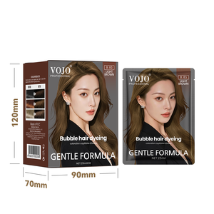 VOJO Teinture capillaire à bulles tendance en gros 25ml*10 sachets, à base de plantes, sans ammoniaque, couleur longue durée, produit phare en Asie du Sud-Est - Product Image 2
