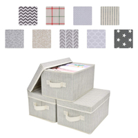 Boîtes de rangement pliables de haute qualité pour articles ménagers, organiseurs, paniers, cubes avec couvercle pour la maison, la chambre, le placard, le bureau