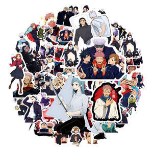 50 pièces dessin animé Anime Graffiti décorations pour bagages manuels ordinateurs portables ordinateurs de bureau planches à roulettes autocollants étanches - Product Image 2