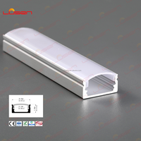 Profilé en alliage d'aluminium 6063-T5 17*08mm pour bandes LED, décorations, service de découpe