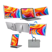 B2B/Vente en gros/en vrac/OEM/CE EMC/ROHS/Logo personnalisé en usine Écran d'ordinateur portable IPS 15,6 pouces 1920x1080 Moniteur portable Type-C Win Mac