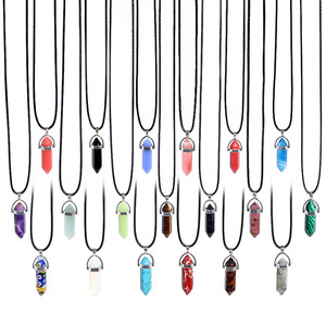 <span class=keywords><strong>สร้อย</strong></span>คอพลอยคริสตัลอาเกตสำหรับเก็บเครื่องประดับสร้อยคอแฟชั่นจี้หินธรรมชาติ - Product Image 1