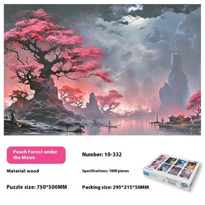 Cao khó khăn 1000 mảnh lớn phim hoạt hình hoạt hình tùy chỉnh ghép hình câu đố giáo dục người lớn giải nén bán buôn câu đố - Product Image 3