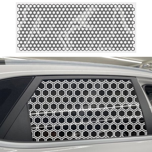 Calcomanías universales <span class=keywords><strong>para</strong></span> ventana lateral trasera de panal, 2 uds., impresión UV, pegatinas embellecedoras de cristal <span class=keywords><strong>para</strong></span> coche, accesorios gráficos <span class=keywords><strong>exteriores</strong></span> <span class=keywords><strong>para</strong></span> sedán SUV - Product Image 1