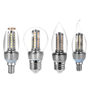 หลอดไฟ LED ทรงข้าวโพด รุ่น Global Sharp Tail Bubble Light ขั้ว E27 E26 <span class=keywords><strong>B22</strong></span> E14 8W สีเงิน-ทอง รุ่น 2835 แสง 3 สี ฟูลสเปกตรัม Ra98 - Product Image 2
