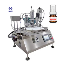 Petite bouteille rotative de bureau automatique 15ml petite bouteille 100ml compte-gouttes de pulvérisation d'huile essentielle machine de remplissage et de bouchage étiqueteuse