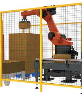 Robot de palettisation industriel entièrement automatique à 6 axes avec commande PLC par moteur et électronique pour boîtes et cartons, garantie 1 an - Product Image 4