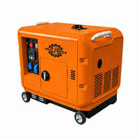 Groupes électrogènes diesel super silencieux 5kva 6kva 7.5kva 9kva 10kva 12kva 50/60hz, générateur diesel portable, groupe électrogène de secours domestique