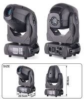 Projecteur de scène professionnel Marslite 100W Mini LED Gobo Spot à tête mobile pour soirées, discothèques et DJ