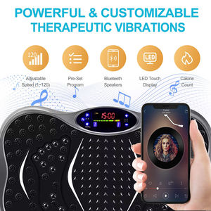 Tüm vücut titreşimi plaka makinesi masaj makinesi tüm vücut vibratör makinesi Mini vücut titreşim plakası egzersiz için - Product Image 4