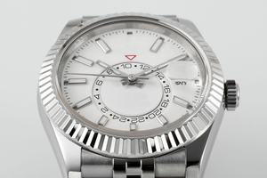 Mejor calidad mecánico impermeable 42mm ZF fábrica 2824 movimiento 326934 904l acero multifunción reloj Jubilee Correa - Product Image 3