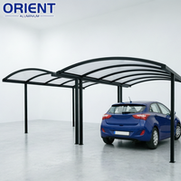 Pergola de voiture en aluminium à double structure imperméable, nouveau design 2026, abri multifonctionnel pour garage extérieur