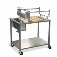 Machine à glaçage automatique pour beignets, machine à enrober de confiture, machine à glaçage au chocolat, équipement pour beignets pour boulangerie