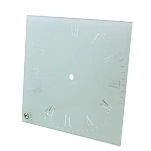 Reloj en blanco de sublimación con forma rectangular, impresión digital sobre vidrio