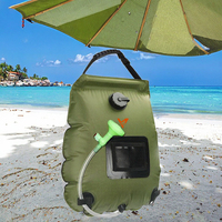 IRONDONKEY 20L équipement de Camping en plein air équipement de douche solaire pour accessoires de chauffage de bain en plastique