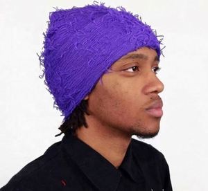 Knitted Camouflage Single Hole Head Cover Personalized Fashionable Wool <b>Hat</b> <b>for</b> Winter - Product Image 4