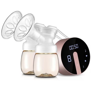 Ultra-thin Medical Grade Electric <strong>Silicone</strong> Breast Pump Portable Wearable Double <strong>Bra</strong> Breast Pump - Product Image 3