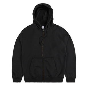 Sudadera Ligera de Algodón con Capucha Unisex HEALY, Cierre Completo con Cordón, Ajuste Holgado, Chaqueta Deportiva con Bolsillo - Product Image 3