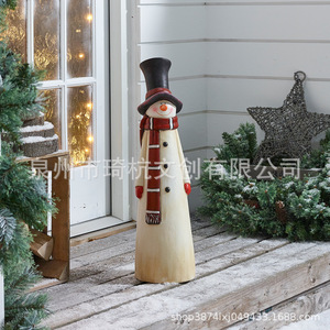 Decoración Navideña de Santa Claus de Pie para Exteriores, Resinas Sintéticas para Exhibición en Patio - Product Image 4