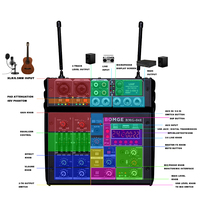 Console de mixage audio mini professionnelle 4 canaux pour microphone sans fil USB DSP, construction métallique, suppression du bruit pour studio