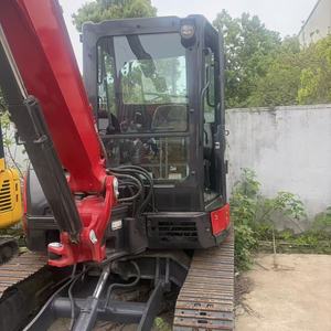 Excavadora Yanmar ViO55 con Cabina Roja, Máquina Excavadora Hidráulica Montada sobre Orugas - Product Image 1